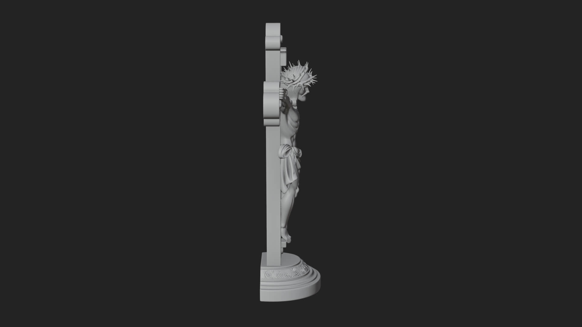 Gemmed Crucifix Cross Model Design 30 3D Print Model 3D Model