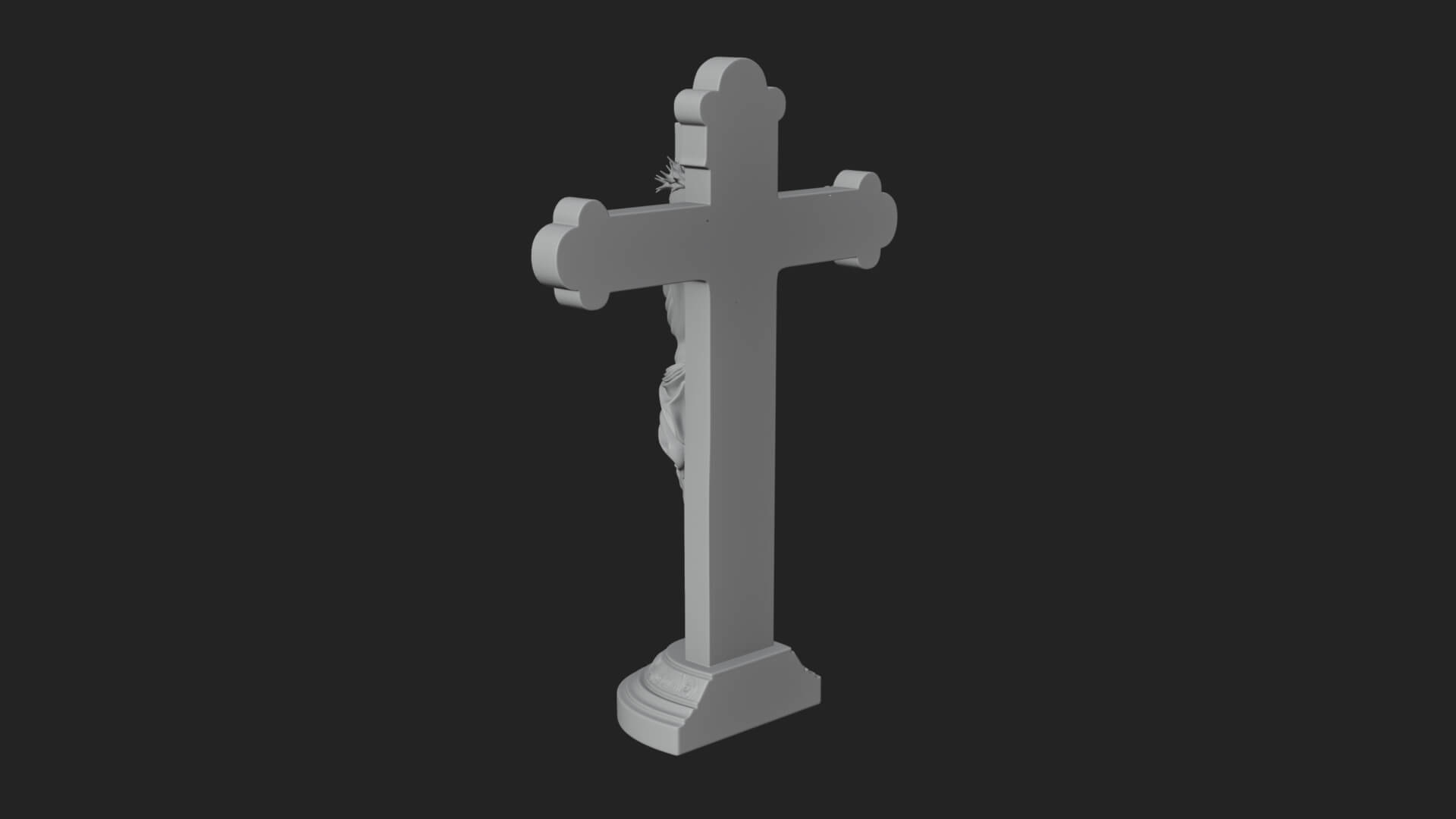 Gemmed Crucifix Cross Model Design 30 3D Print Model 3D Model
