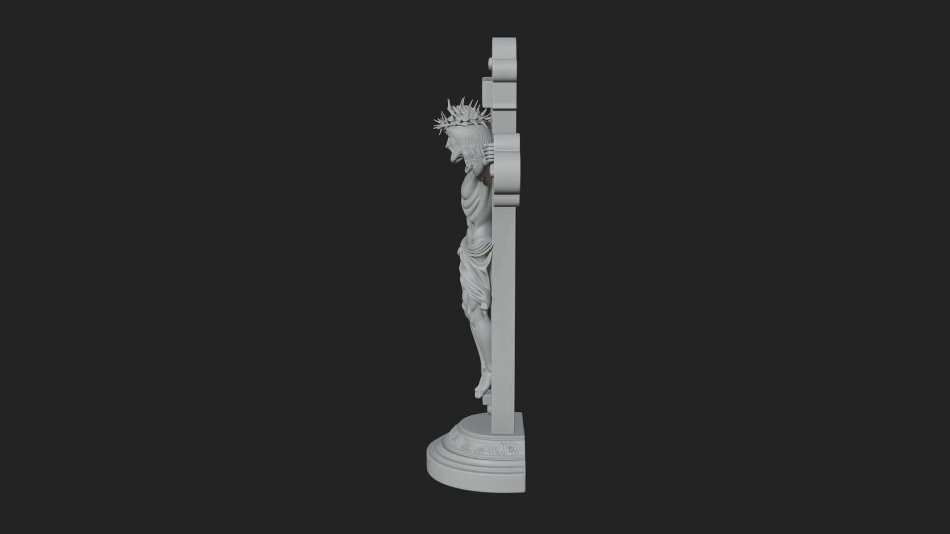 Gemmed Crucifix Cross Model Design 30 3D Print Model 3D Model
