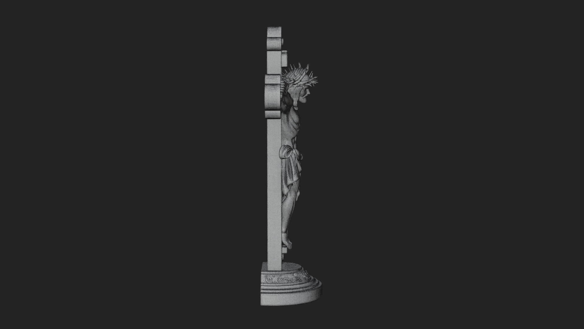 Gemmed Crucifix Cross Model Design 30 3D Print Model 3D Model
