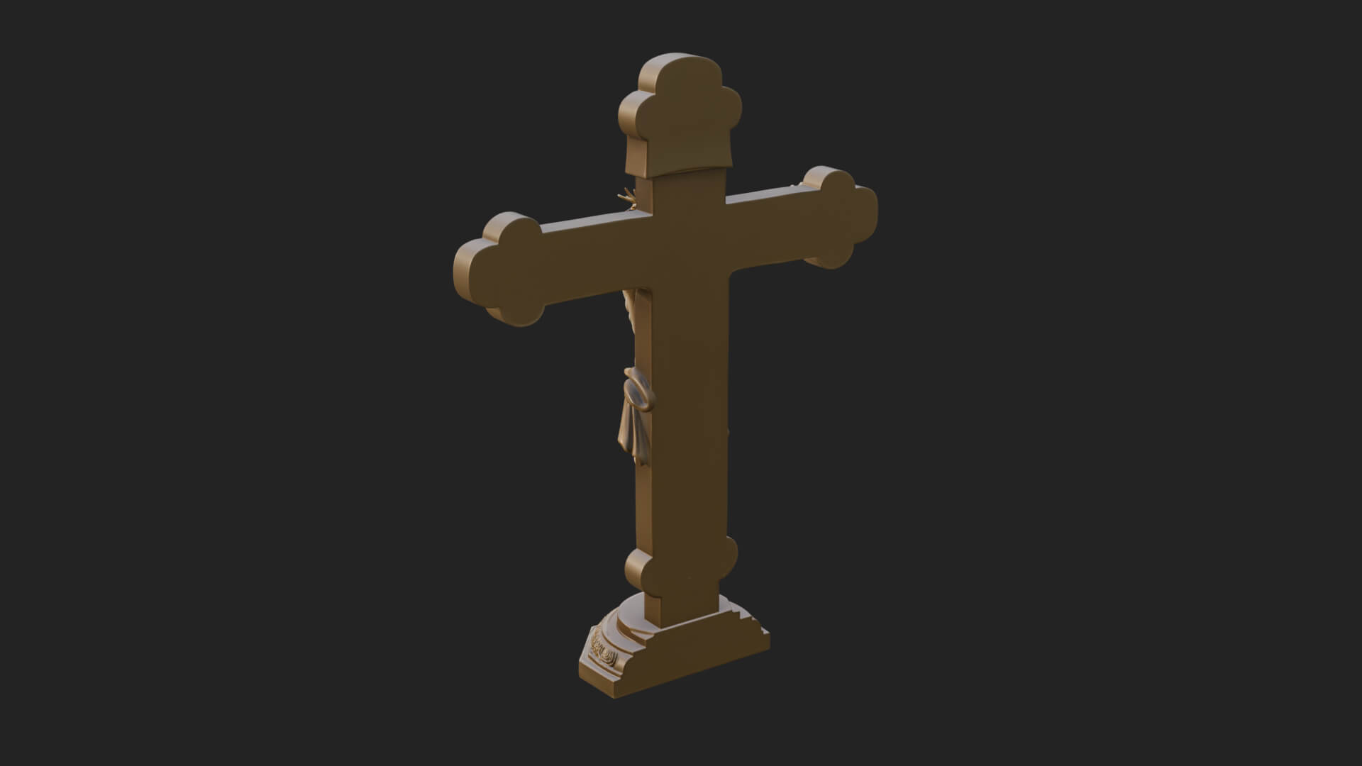 Gemmed Crucifix Cross Model Design 31 3D Print Model 3D Model