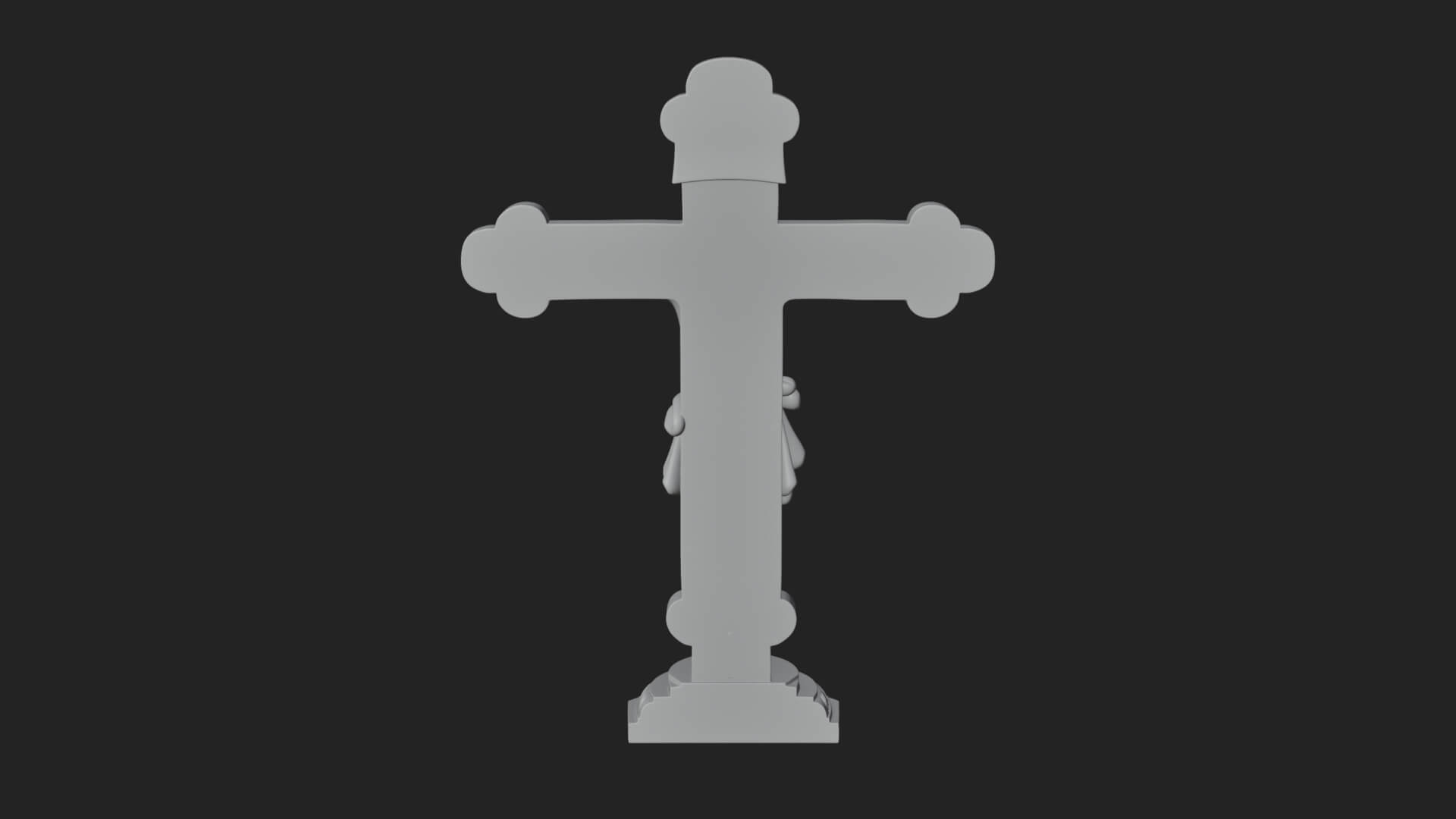 Gemmed Crucifix Cross Model Design 31 3D Print Model 3D Model