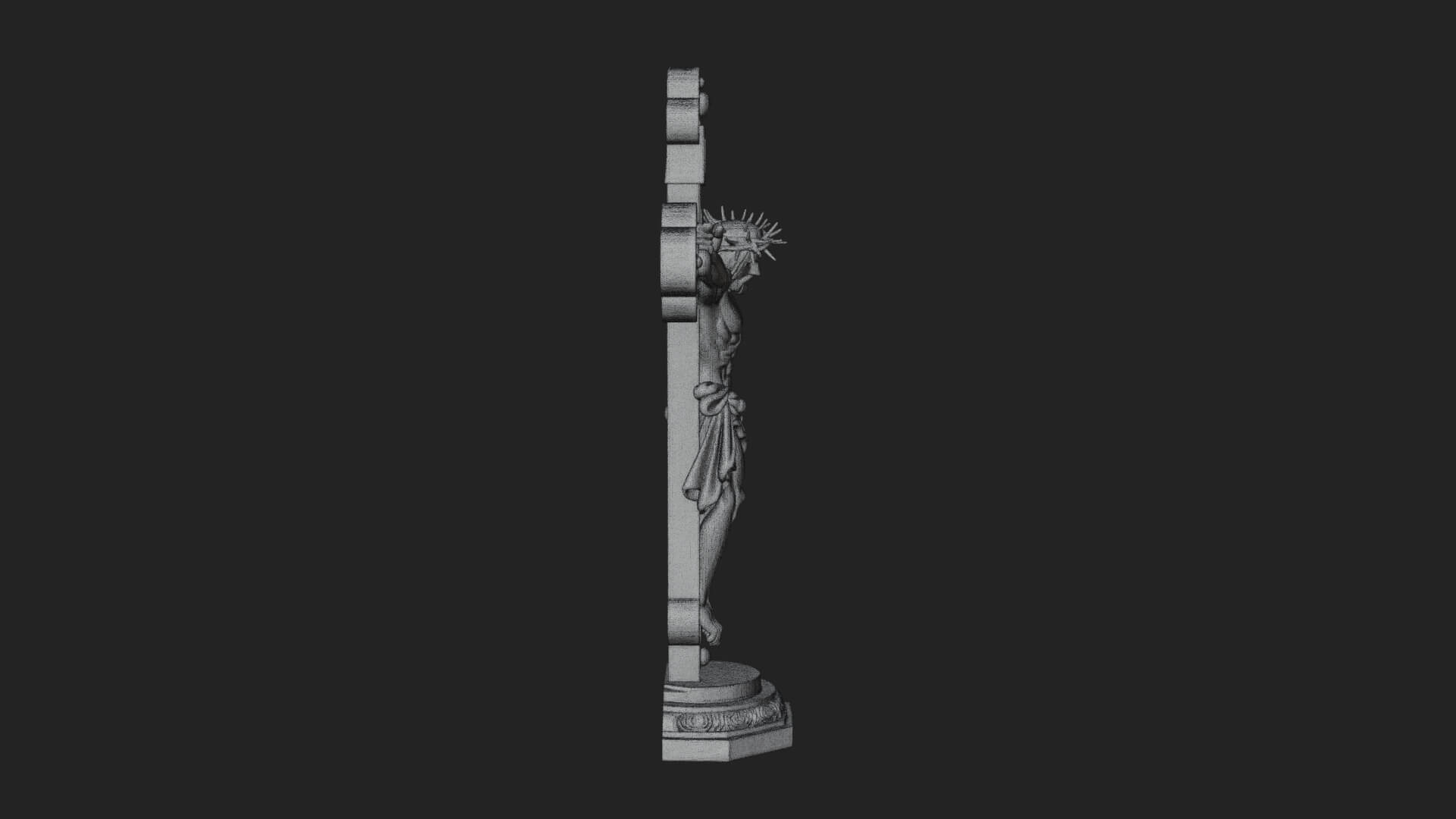 Gemmed Crucifix Cross Model Design 31 3D Print Model 3D Model