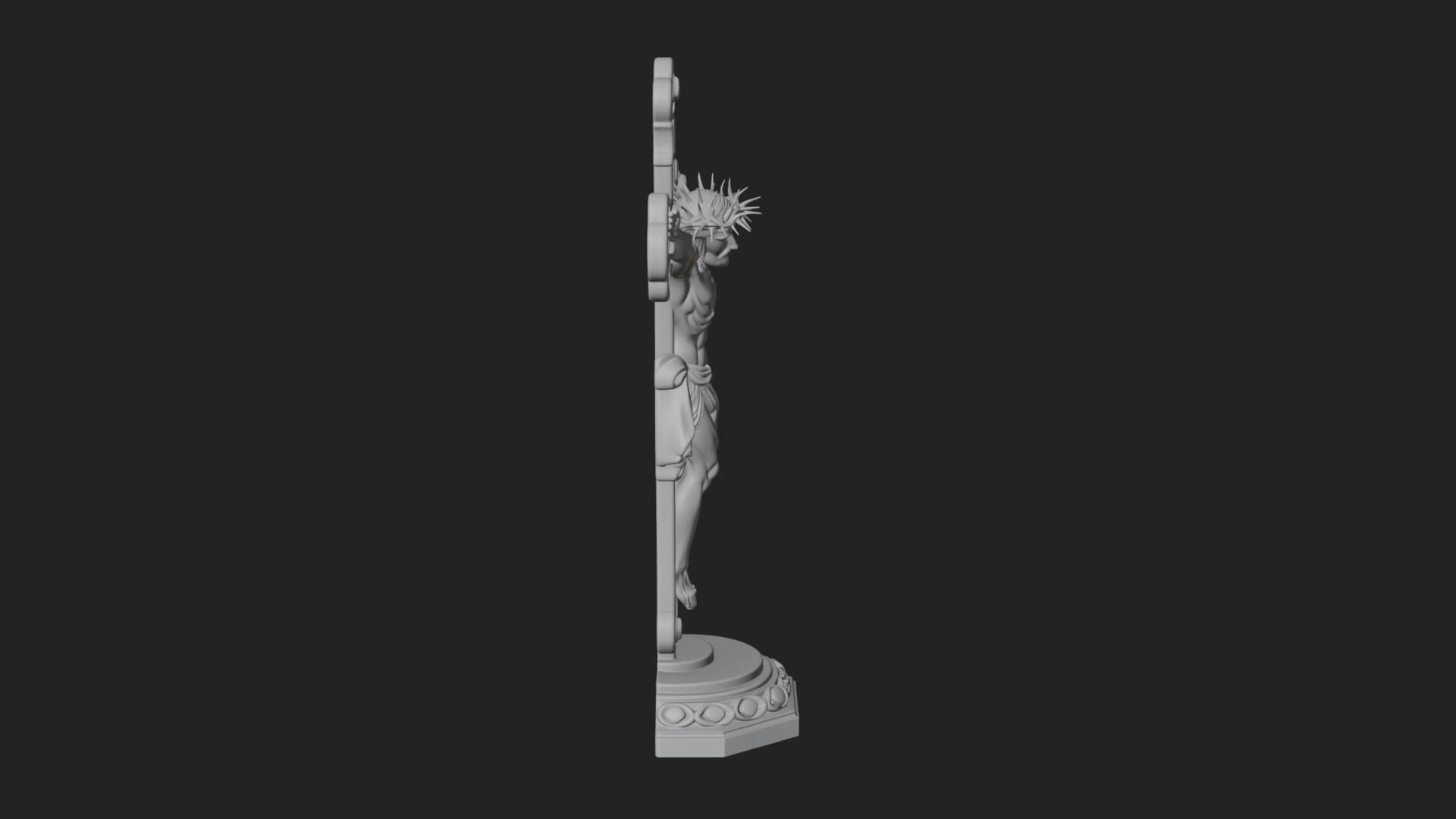 Gemmed Crucifix Cross Model Design 32 3D Print Model 3D Model
