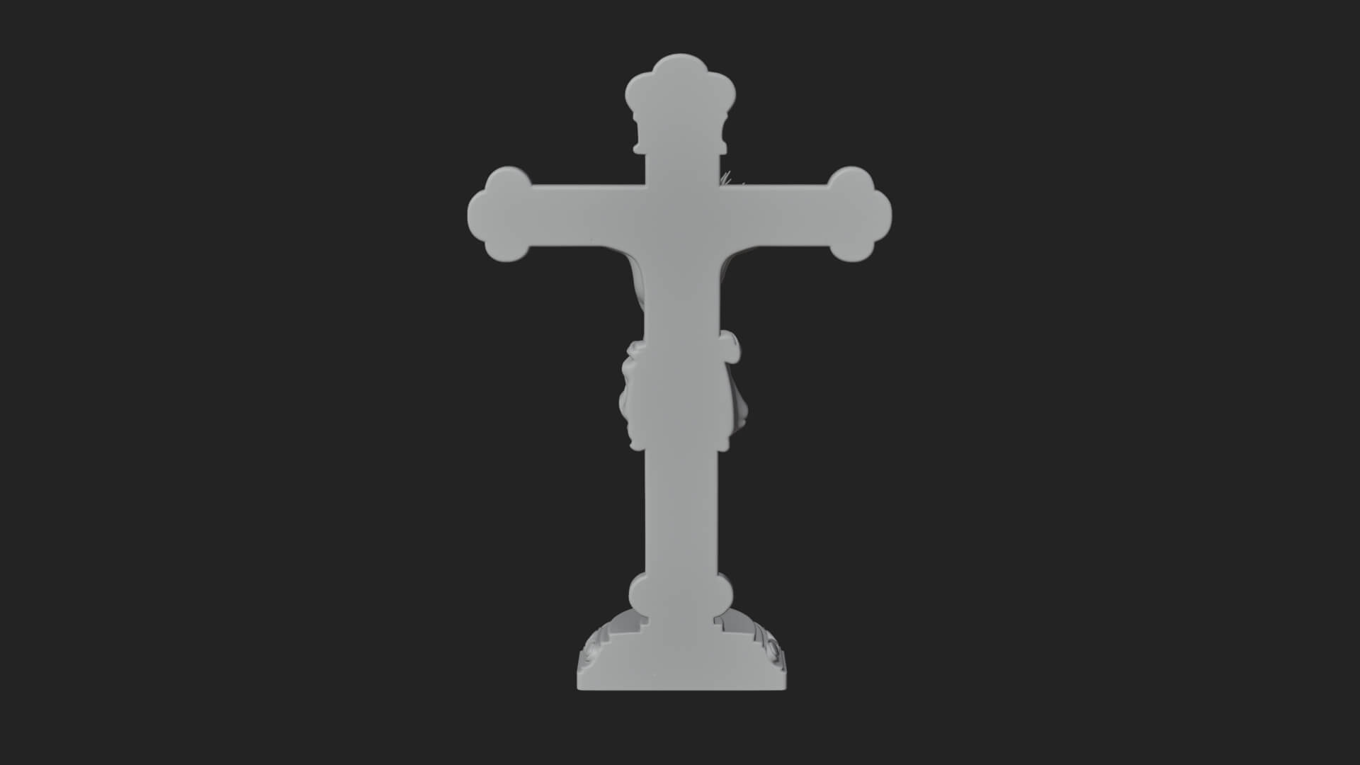 Gemmed Crucifix Cross Model Design 32 3D Print Model 3D Model