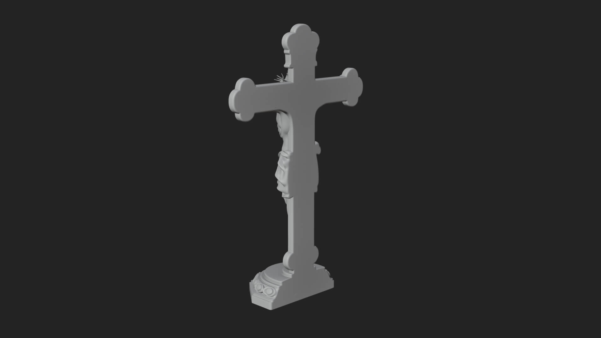 Gemmed Crucifix Cross Model Design 32 3D Print Model 3D Model