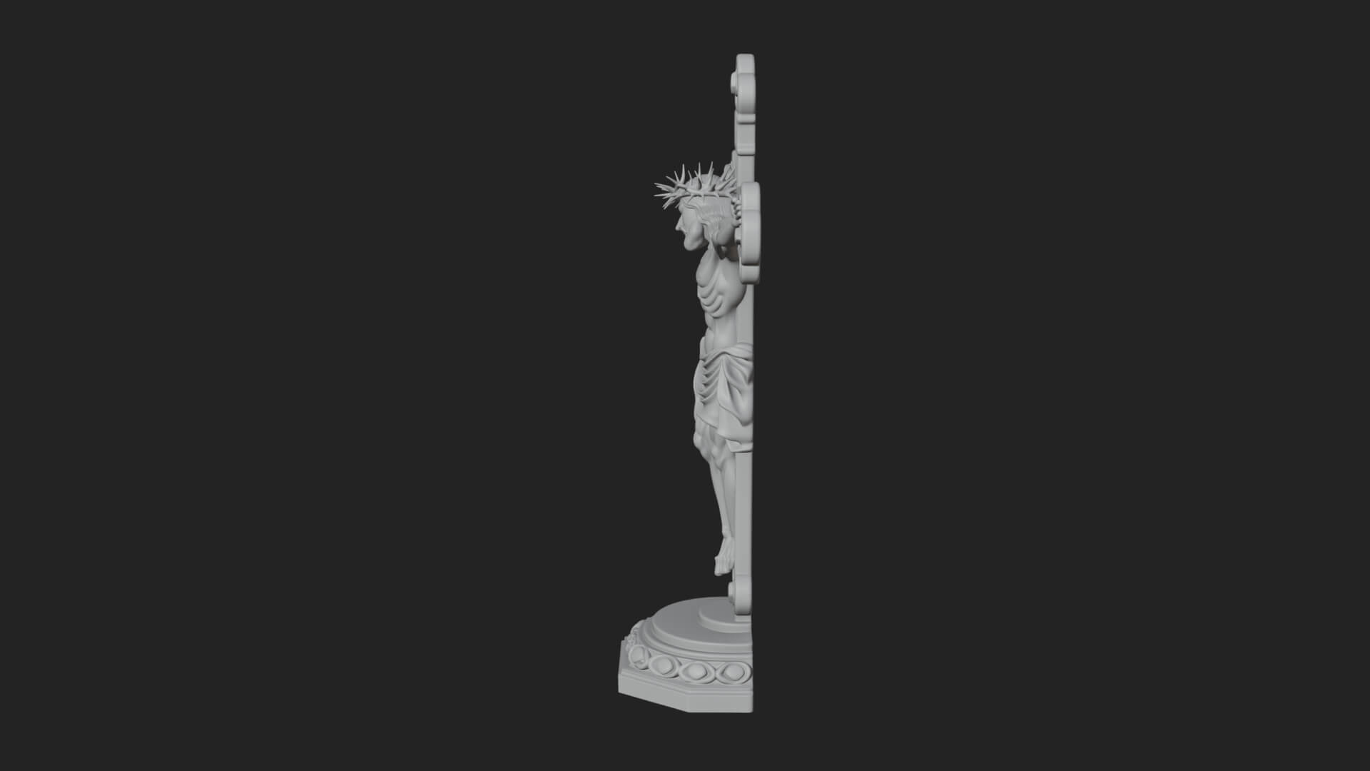 Gemmed Crucifix Cross Model Design 32 3D Print Model 3D Model