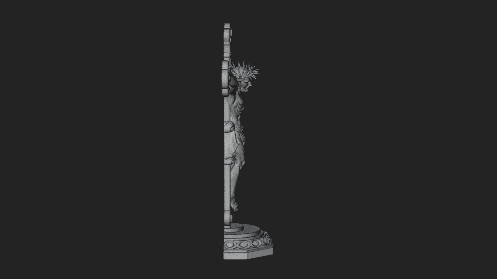 Gemmed Crucifix Cross Model Design 32 3D Print Model 3D Model