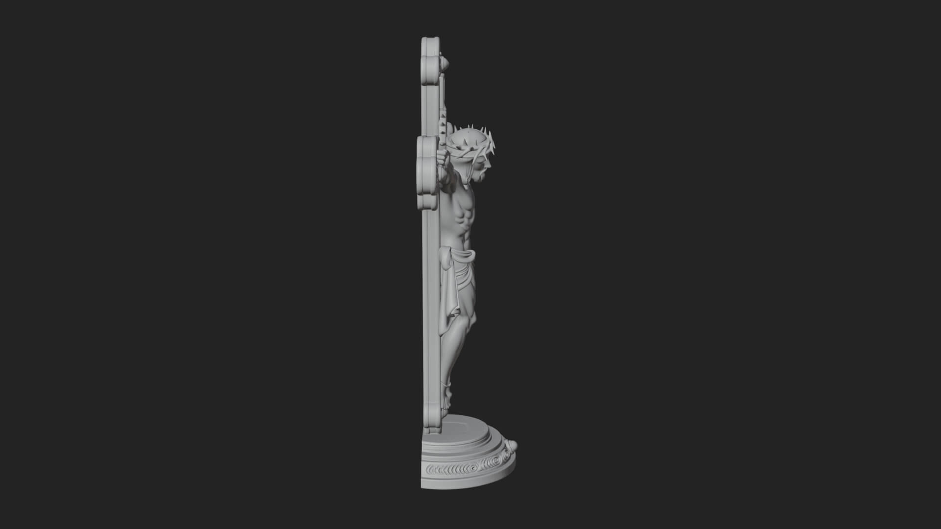 Gemmed Crucifix Cross Model Design 33 3D Print Model 3D Model