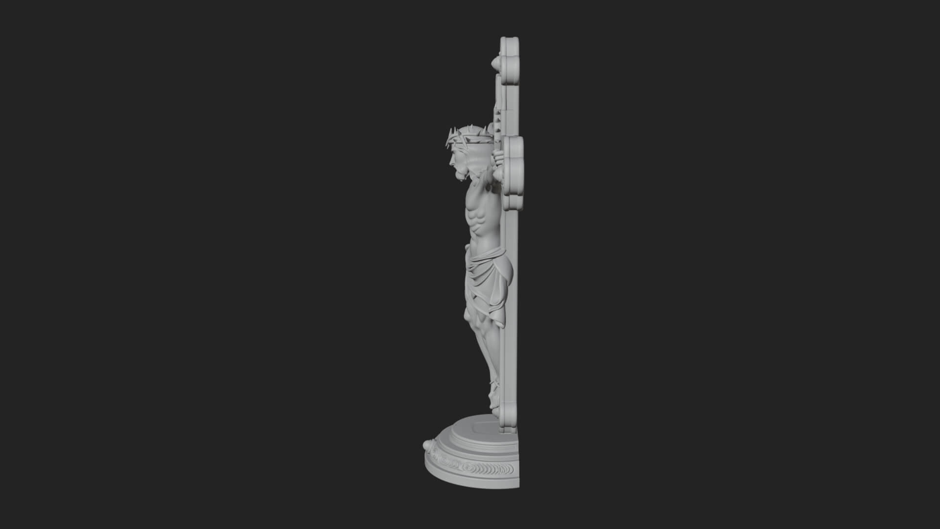 Gemmed Crucifix Cross Model Design 33 3D Print Model 3D Model