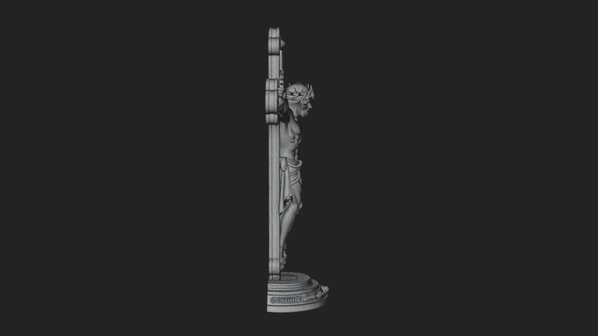 Gemmed Crucifix Cross Model Design 33 3D Print Model 3D Model