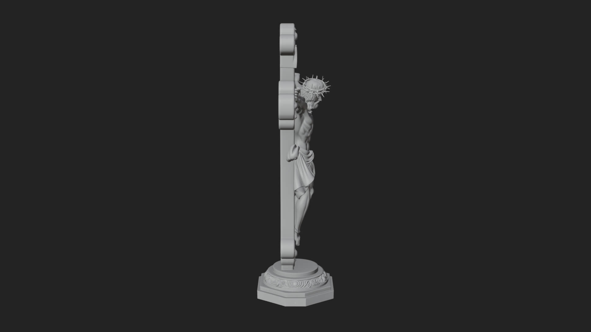 Gemmed Crucifix Cross Model Design 34 3D Print Model 3D Model