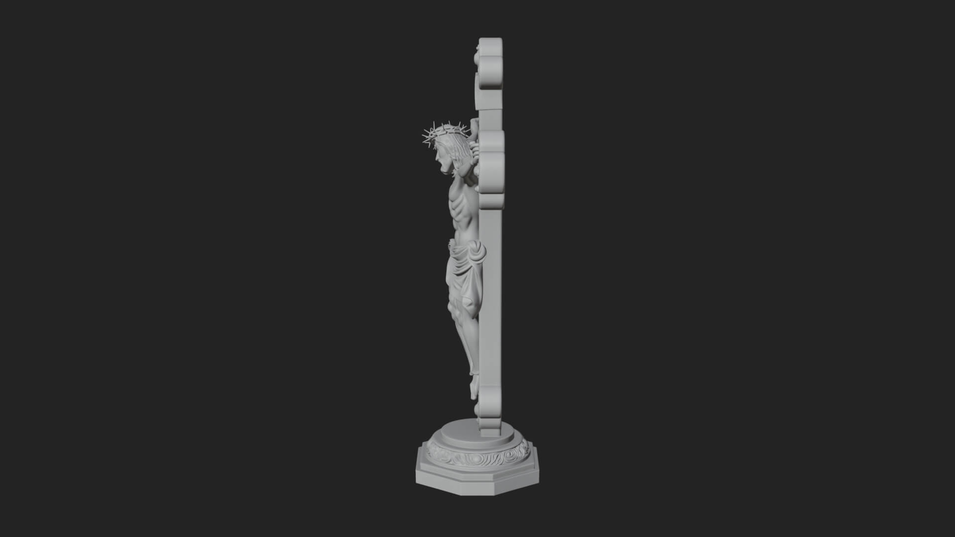Gemmed Crucifix Cross Model Design 34 3D Print Model 3D Model