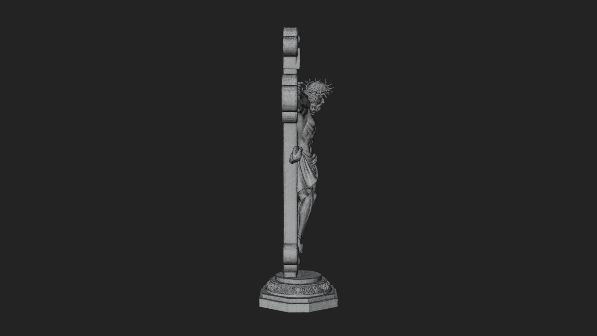 Gemmed Crucifix Cross Model Design 34 3D Print Model 3D Model