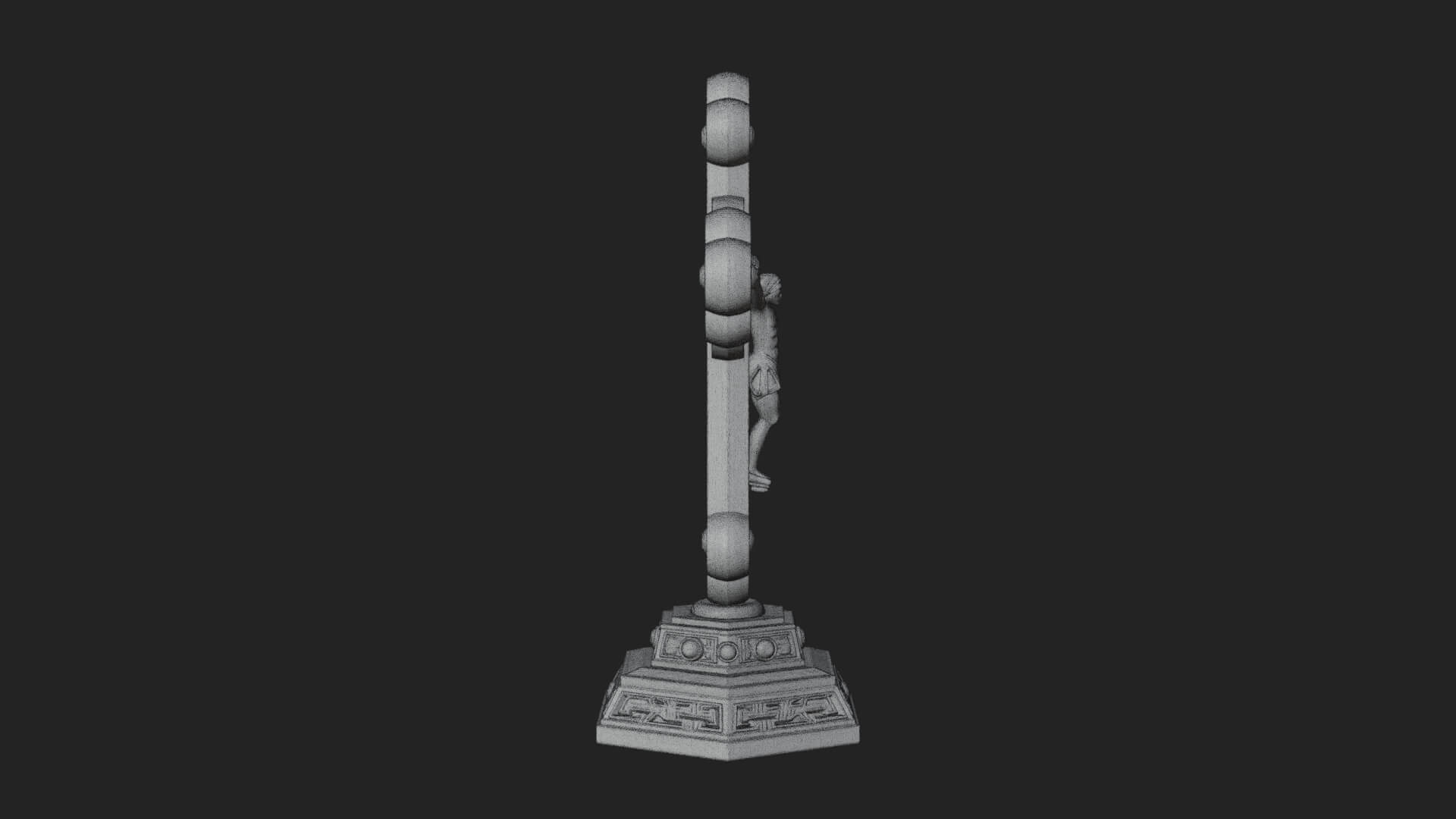 Gemmed Crucifix Cross Model Design 35 3D Print Model 3D Model