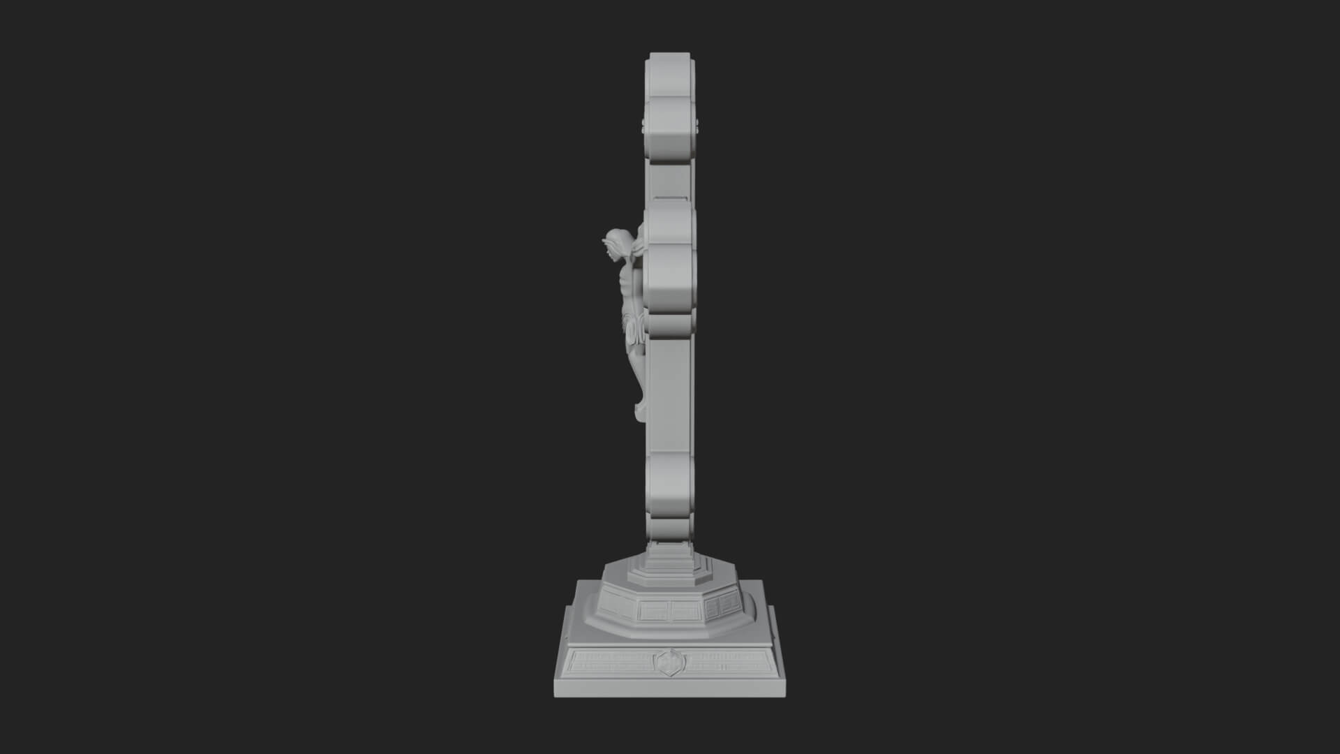 Gemmed Crucifix Cross Model Design 36 3D Print Model 3D Model