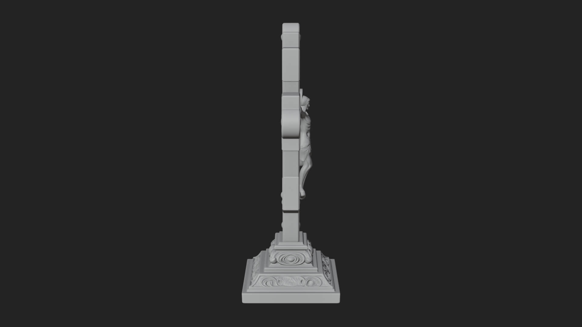 Gemmed Crucifix Cross Model Design 37 3D Print Model 3D Model