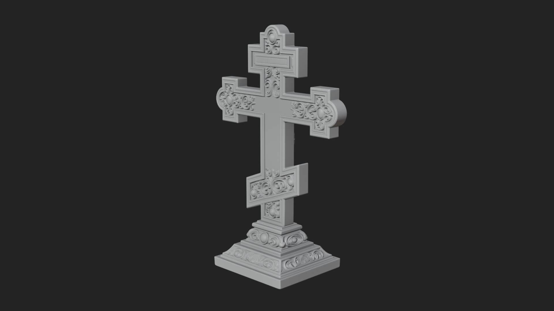 Gemmed Crucifix Cross Model Design 37 3D Print Model 3D Model