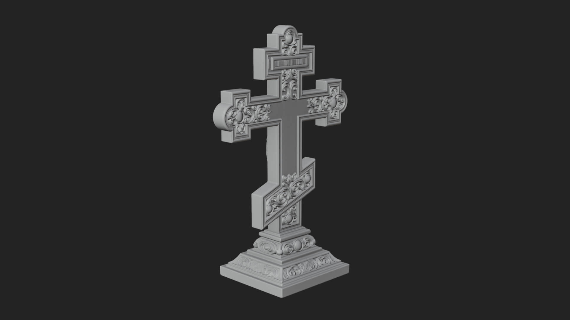 Gemmed Crucifix Cross Model Design 37 3D Print Model 3D Model