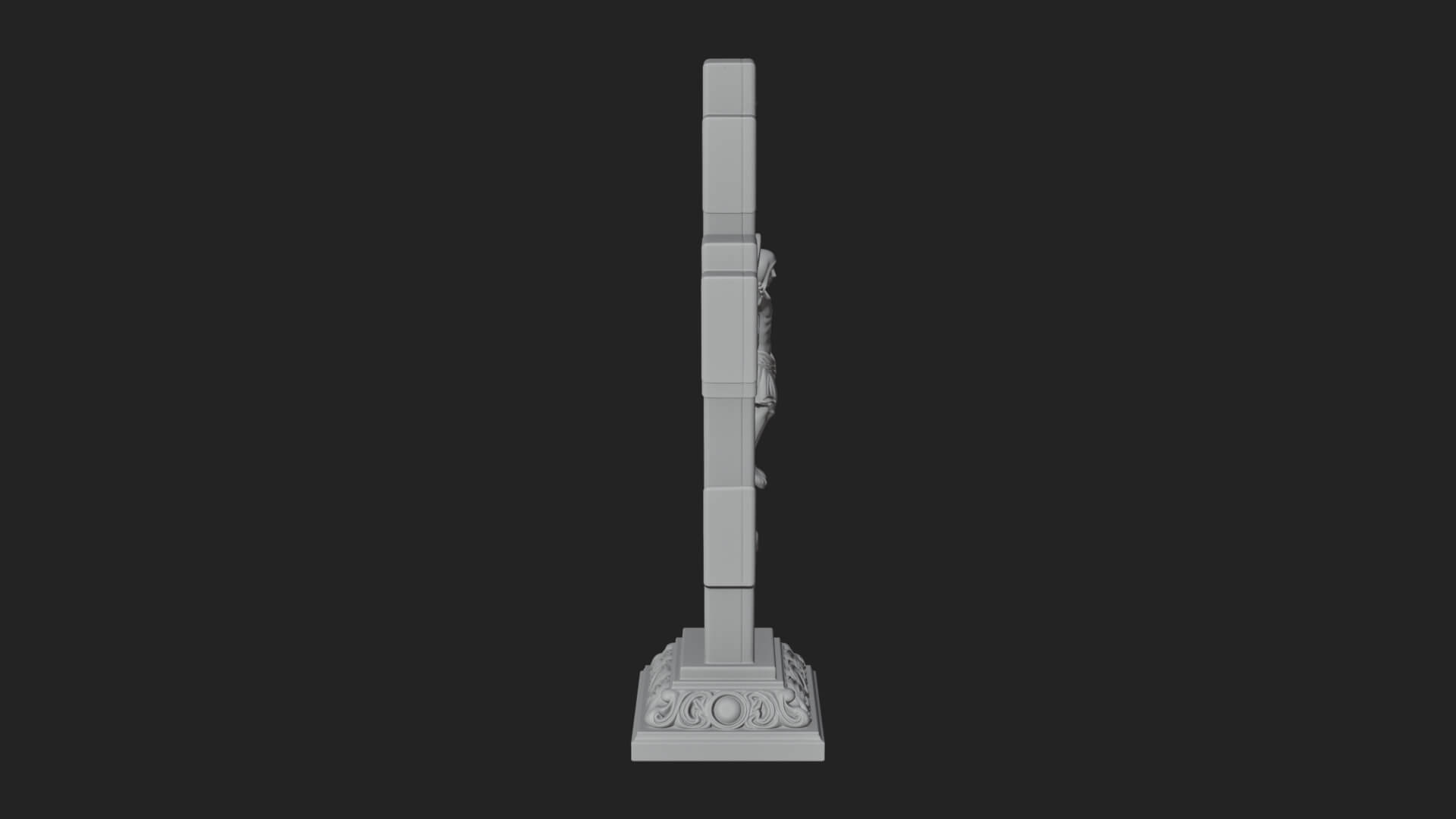 Gemmed Crucifix Cross Model Design 38 3D Print Model 3D Model