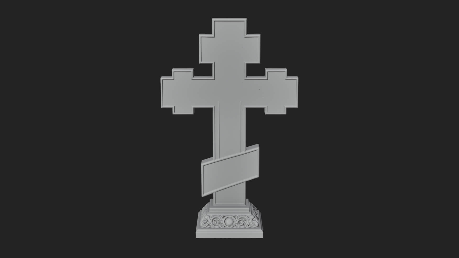Gemmed Crucifix Cross Model Design 38 3D Print Model 3D Model