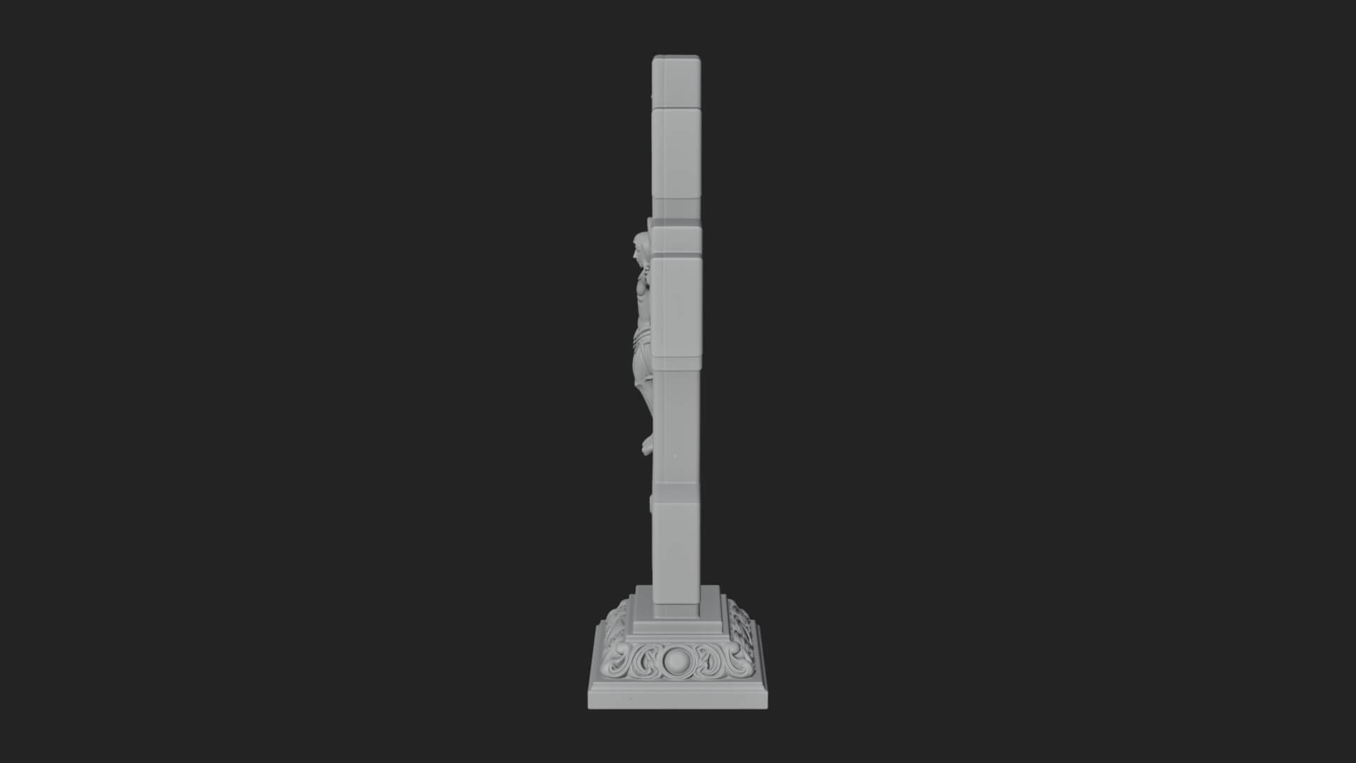 Gemmed Crucifix Cross Model Design 38 3D Print Model 3D Model