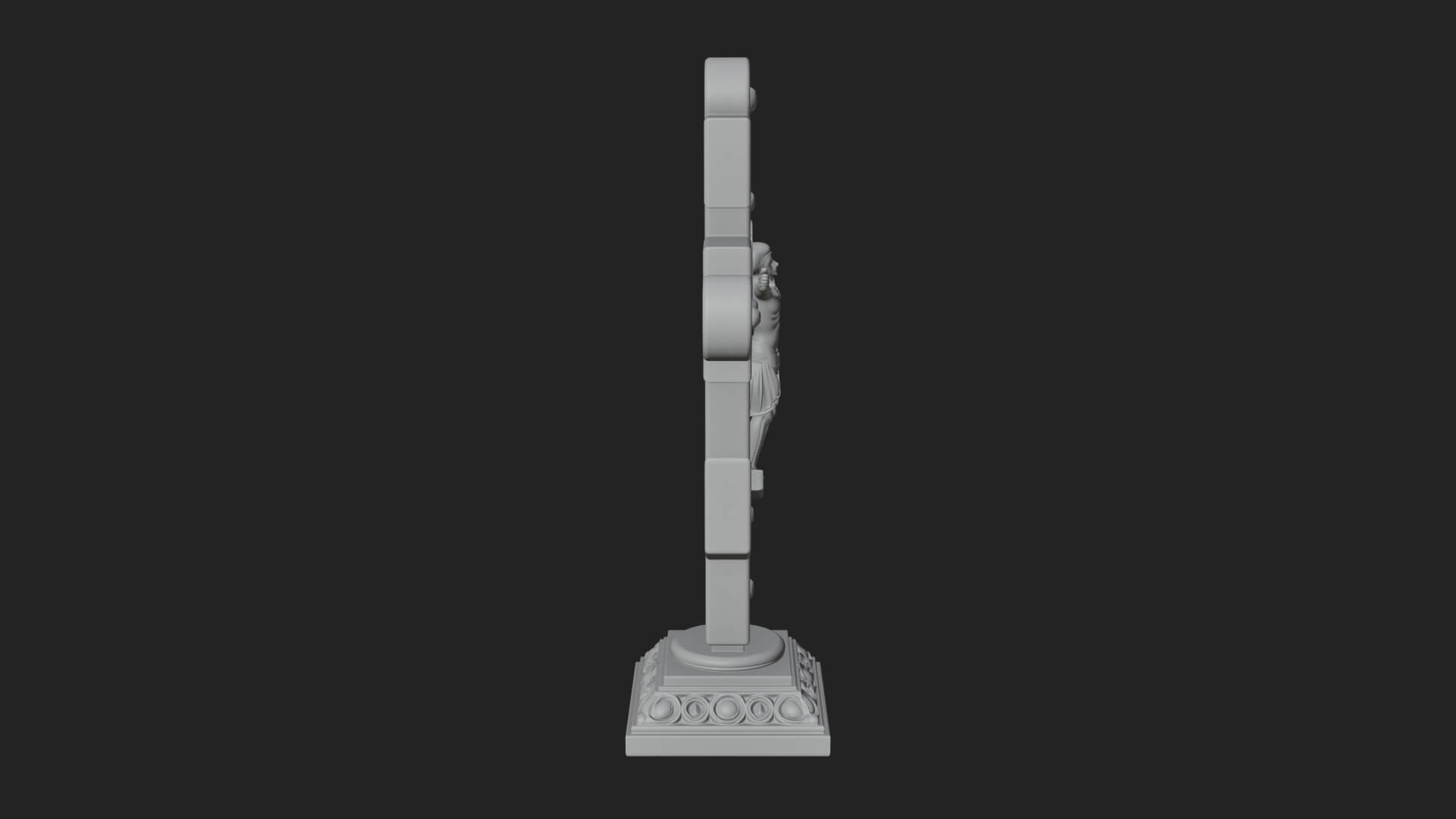 Gemmed Crucifix Cross Model Design 39 3D Print Model 3D Model