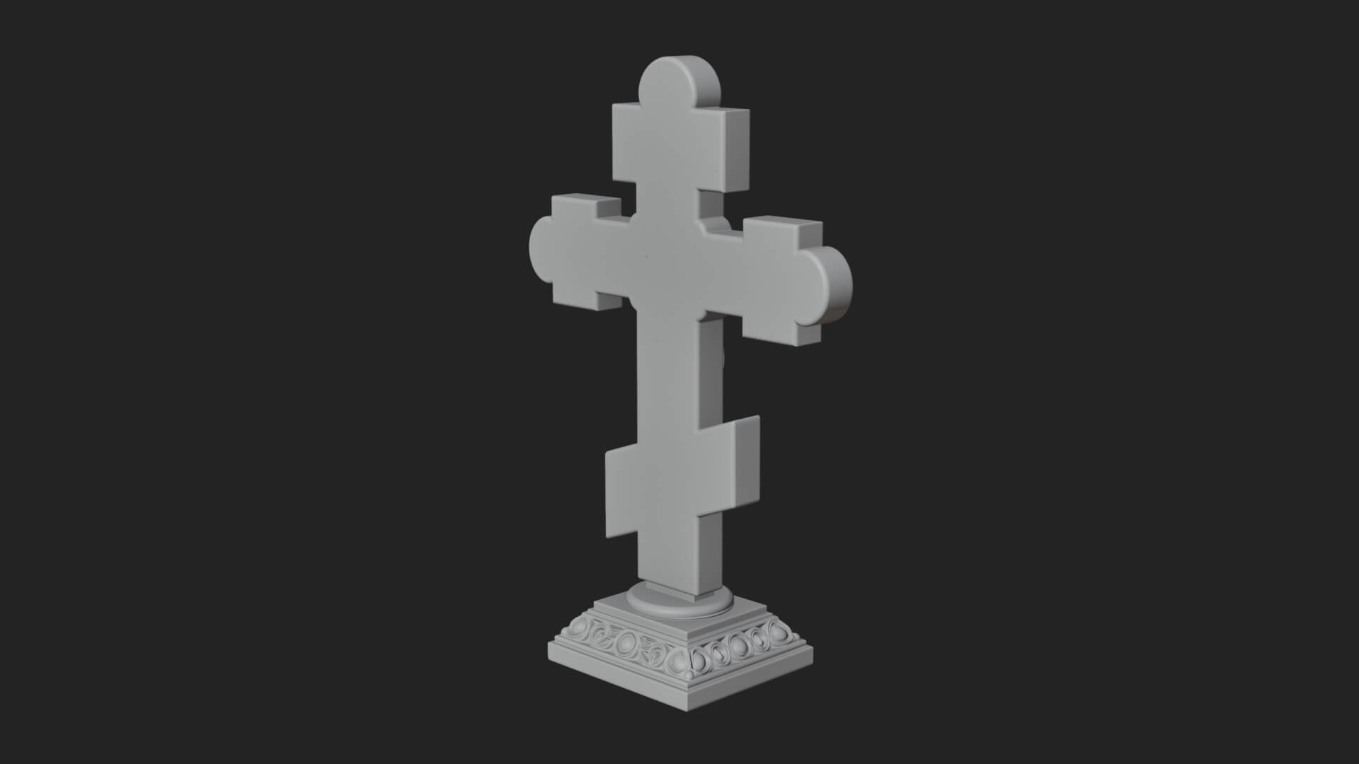 Gemmed Crucifix Cross Model Design 39 3D Print Model 3D Model