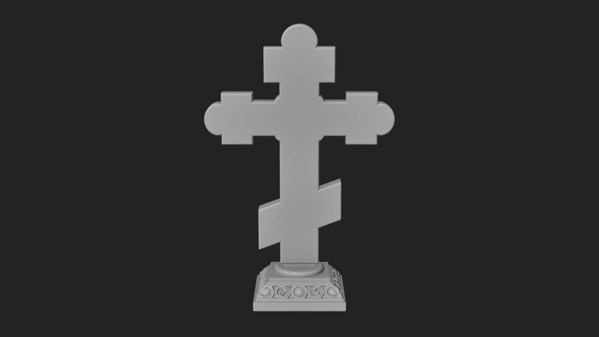 Gemmed Crucifix Cross Model Design 39 3D Print Model 3D Model