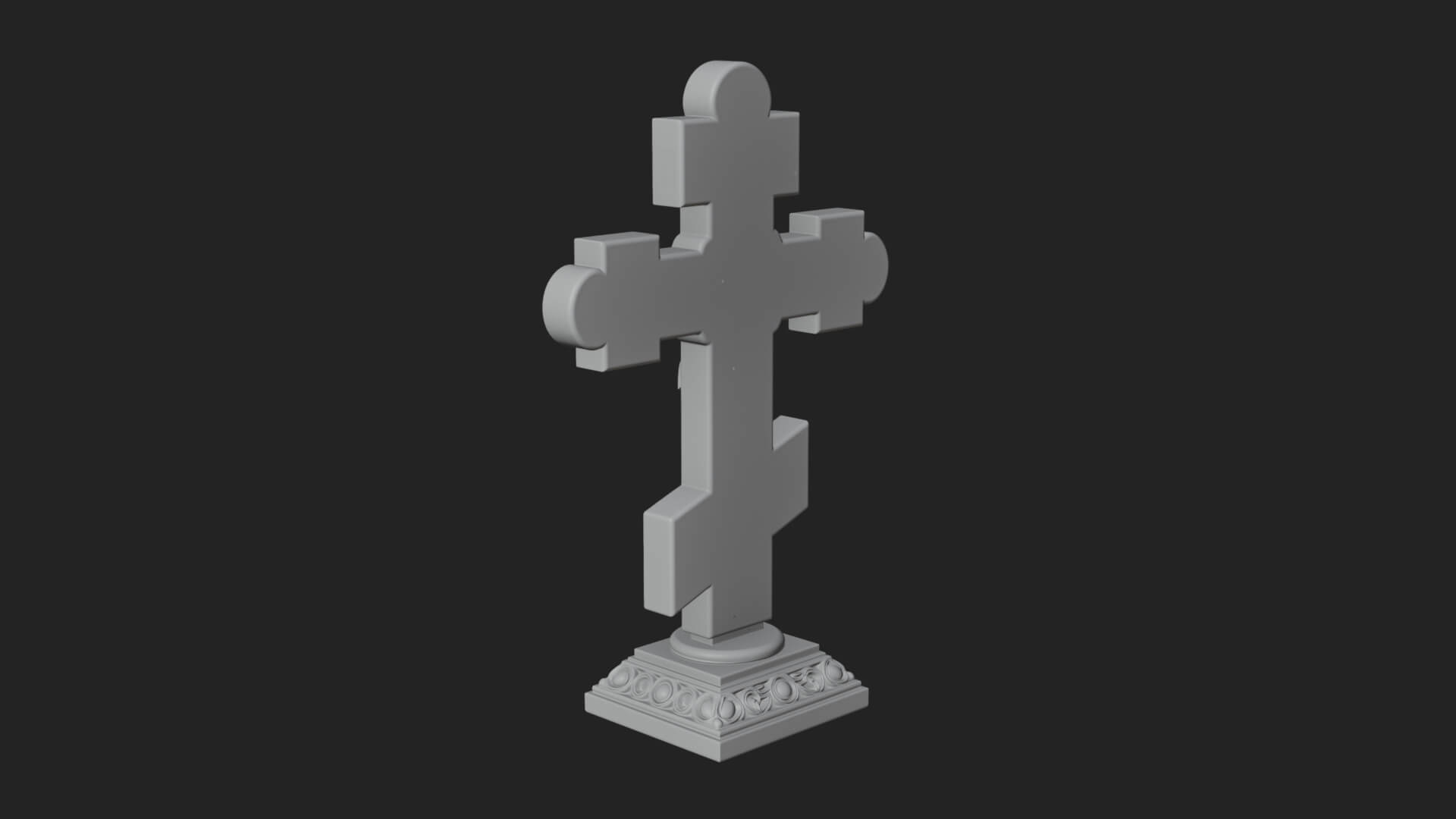 Gemmed Crucifix Cross Model Design 39 3D Print Model 3D Model