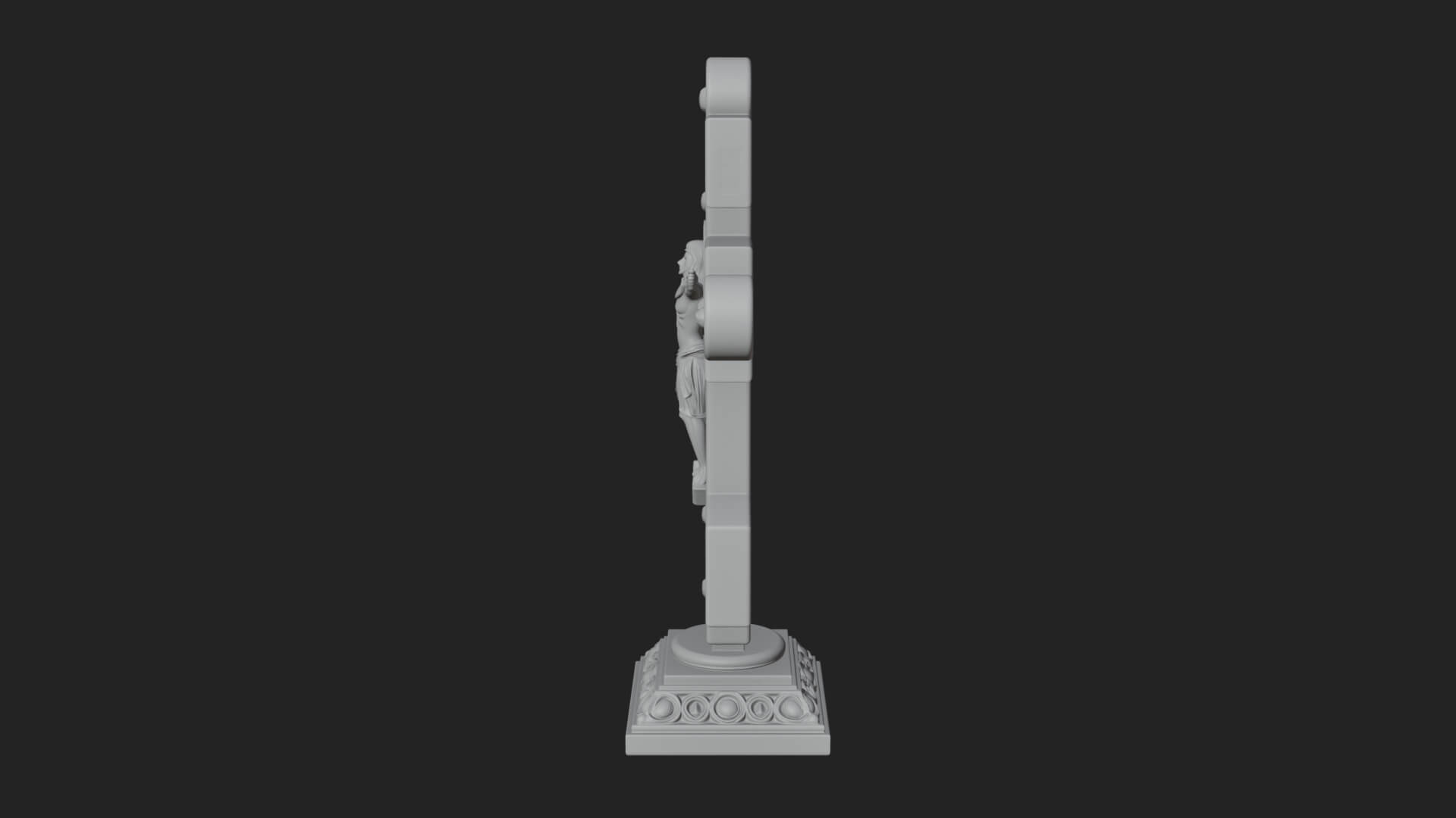 Gemmed Crucifix Cross Model Design 39 3D Print Model 3D Model