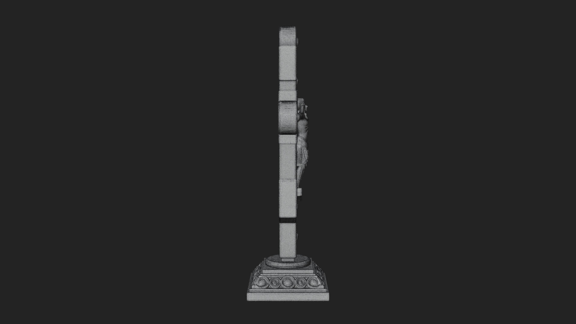 Gemmed Crucifix Cross Model Design 39 3D Print Model 3D Model