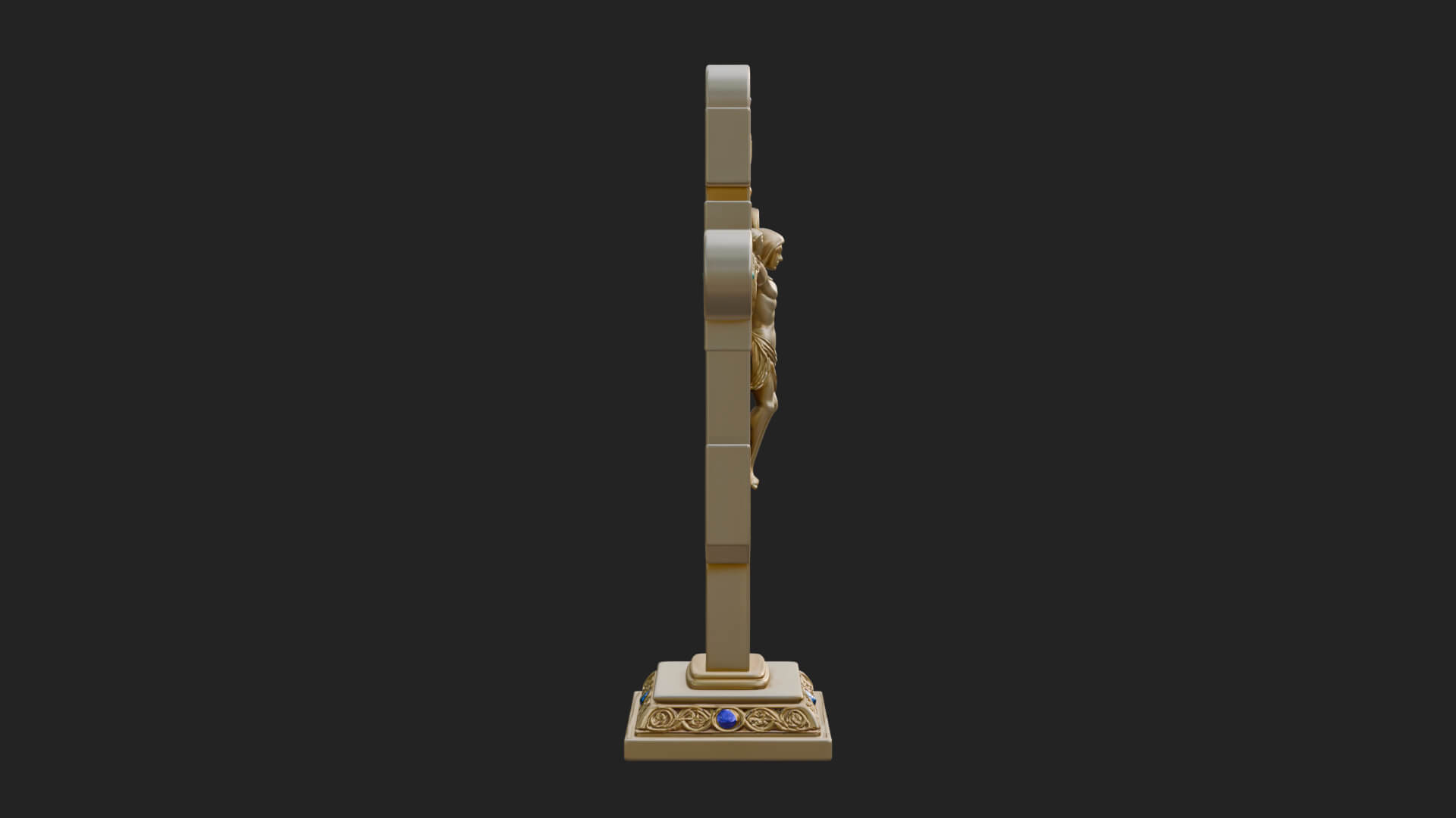 Gemmed Crucifix Cross Model Design 40 3D Print Model 3D Model