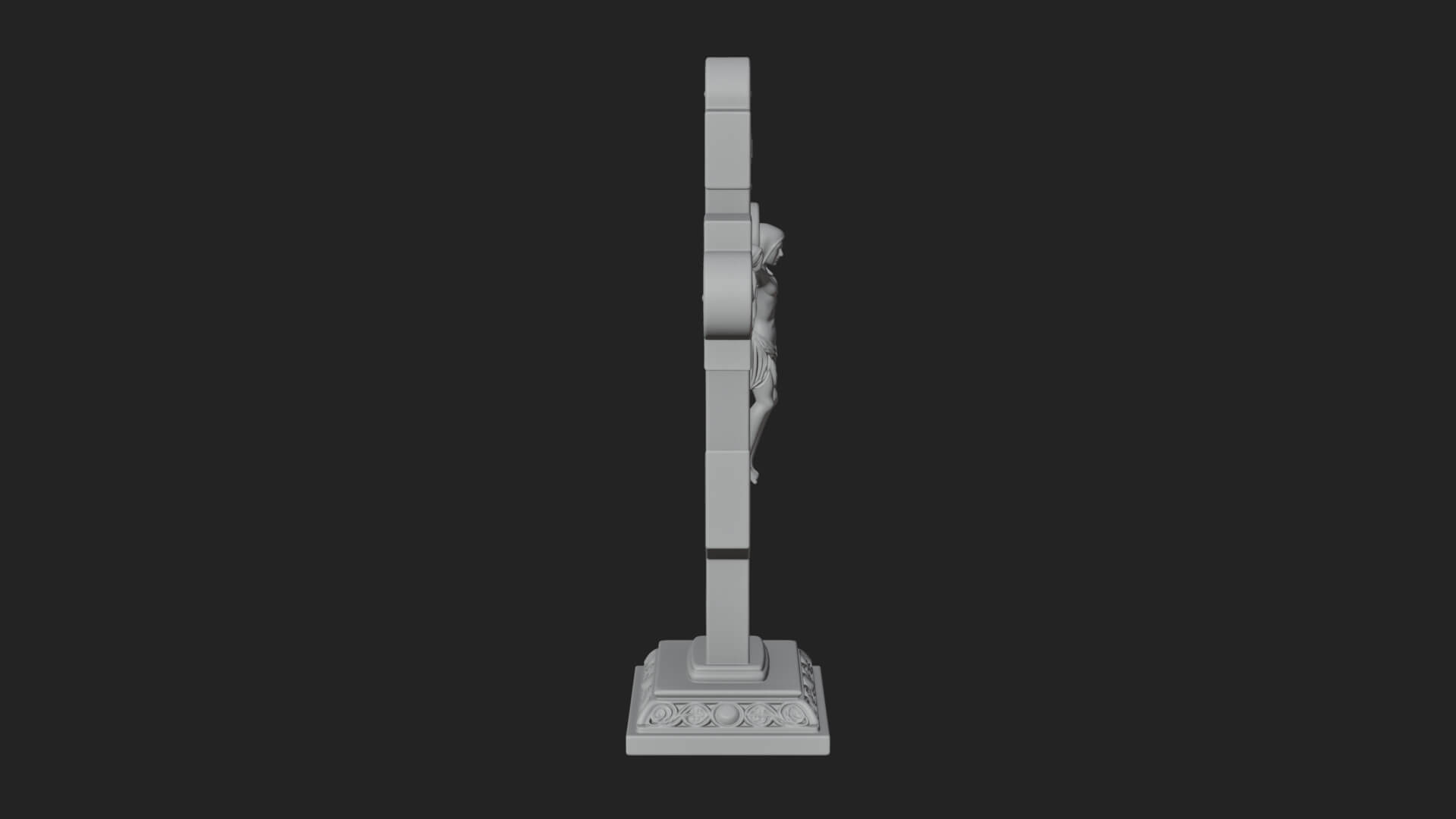 Gemmed Crucifix Cross Model Design 40 3D Print Model 3D Model