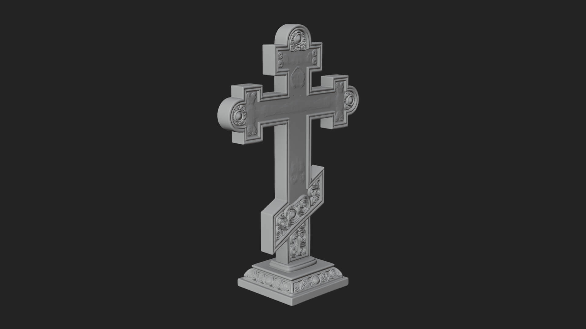 Gemmed Crucifix Cross Model Design 40 3D Print Model 3D Model