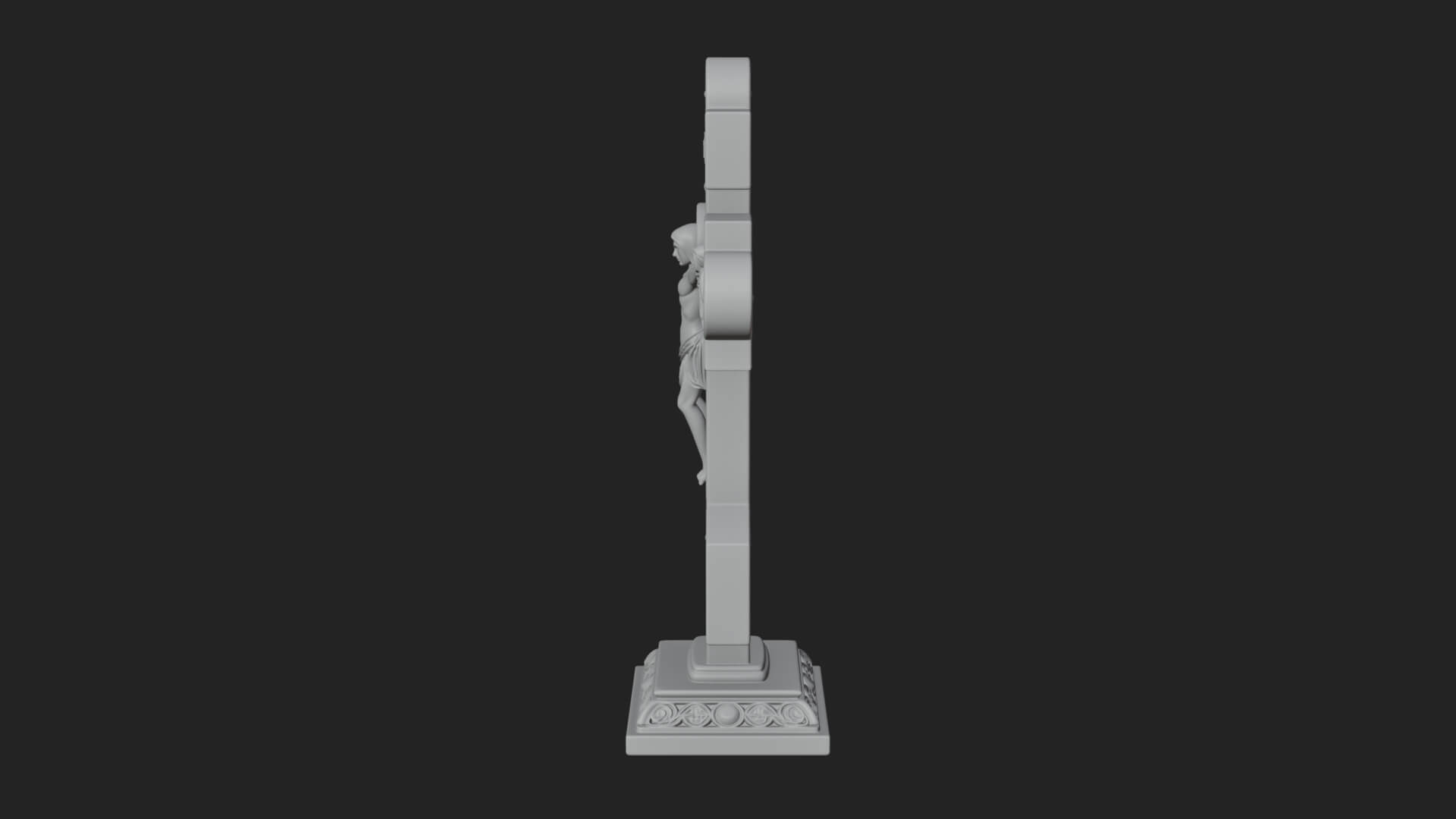 Gemmed Crucifix Cross Model Design 40 3D Print Model 3D Model
