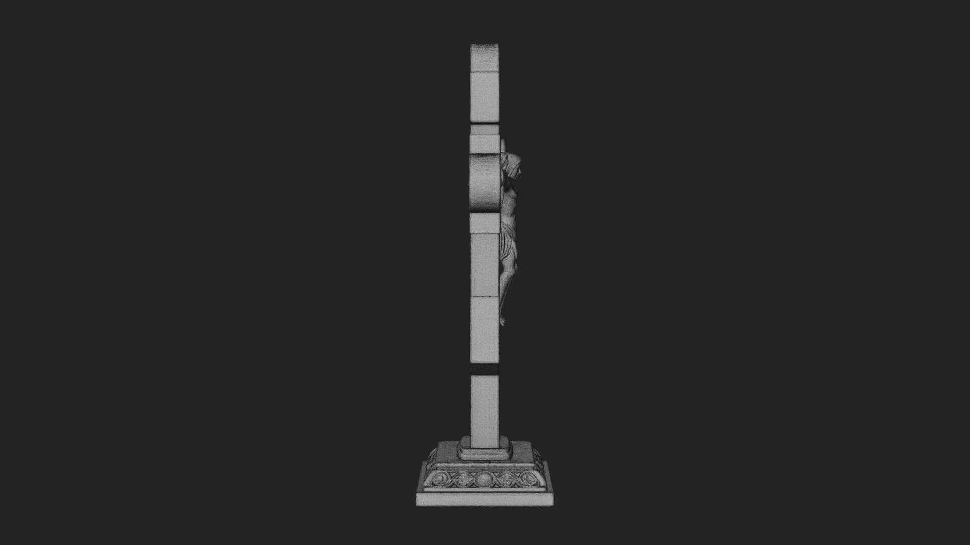 Gemmed Crucifix Cross Model Design 40 3D Print Model 3D Model