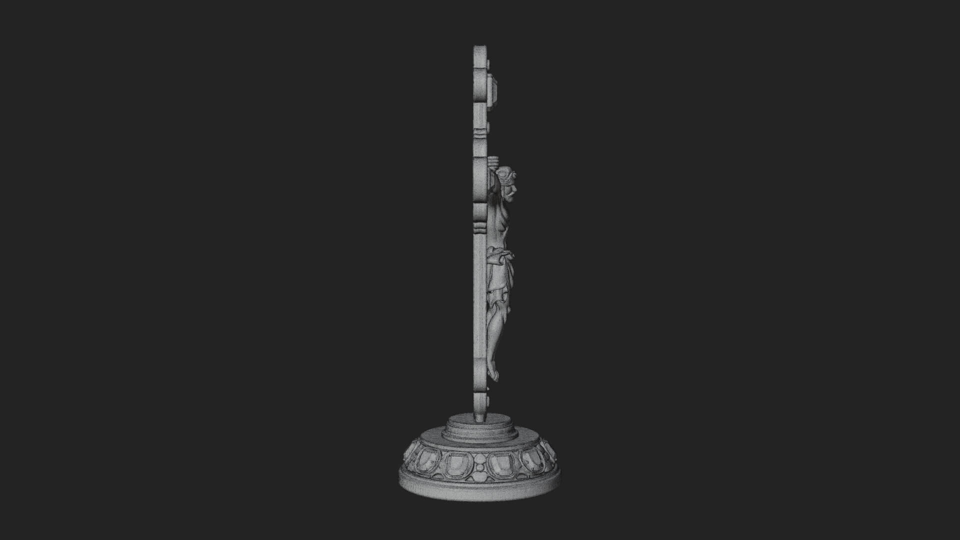 Gemmed Crucifix Cross Model Design 5 3D Print Model 3D Model
