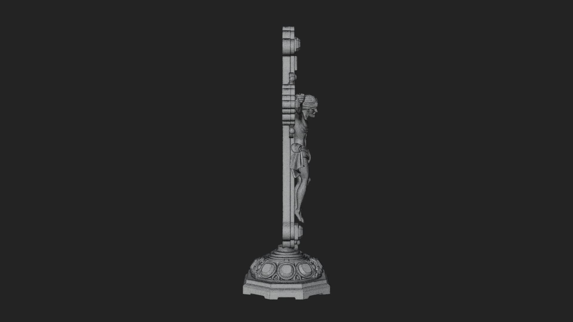 Gemmed Crucifix Cross Model Design 6 3D Print Model 3D Model