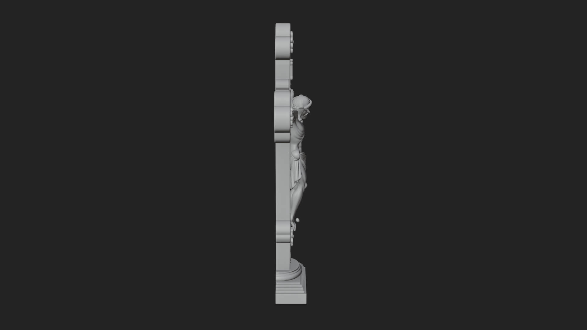 Gemmed Crucifix Cross Model Design 7 3D Print Model 3D Model
