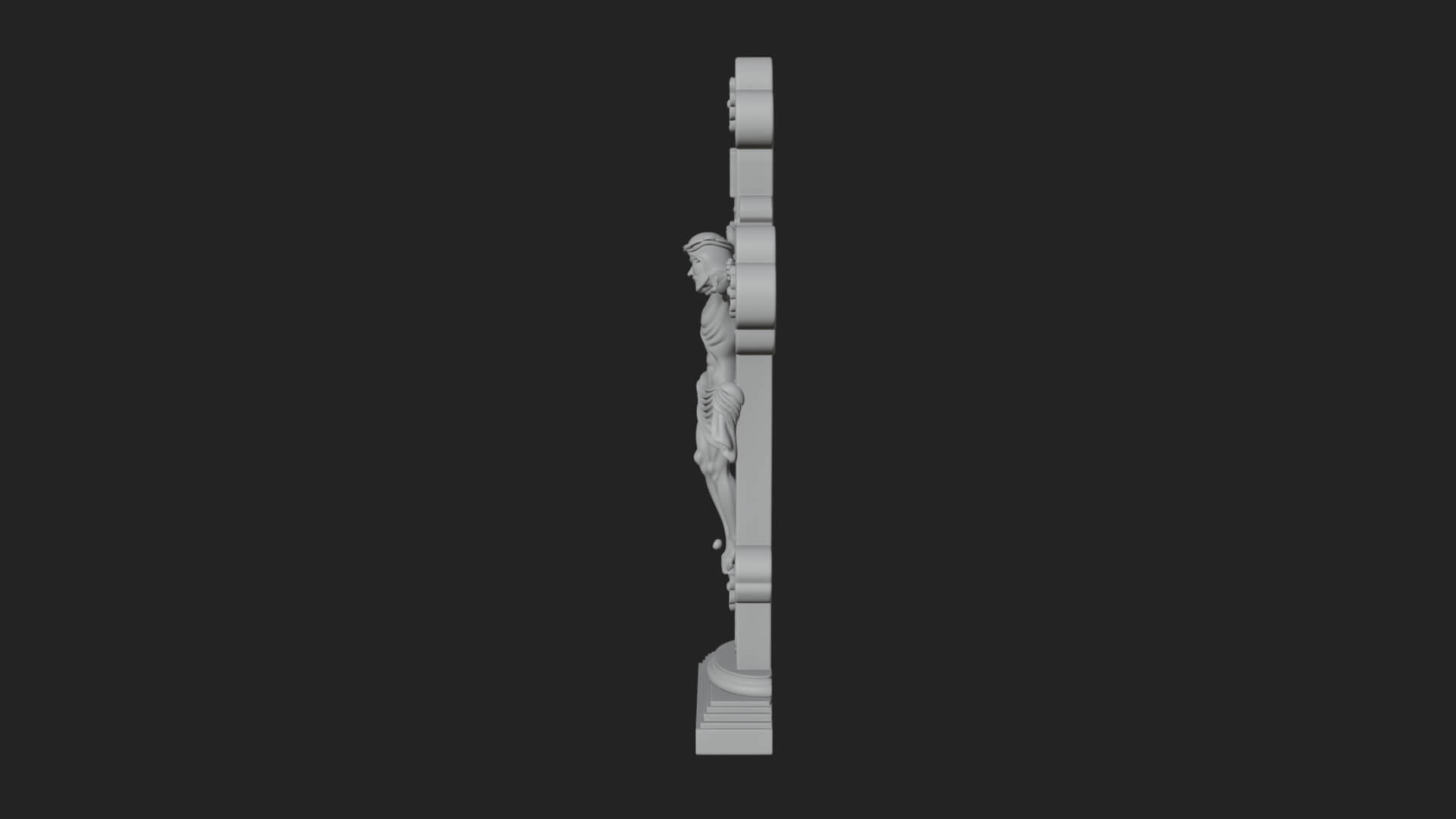 Gemmed Crucifix Cross Model Design 7 3D Print Model 3D Model