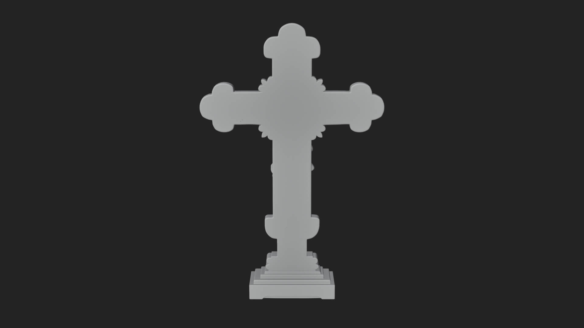Gemmed Crucifix Cross Model Design 8 3D Print Model 3D Model