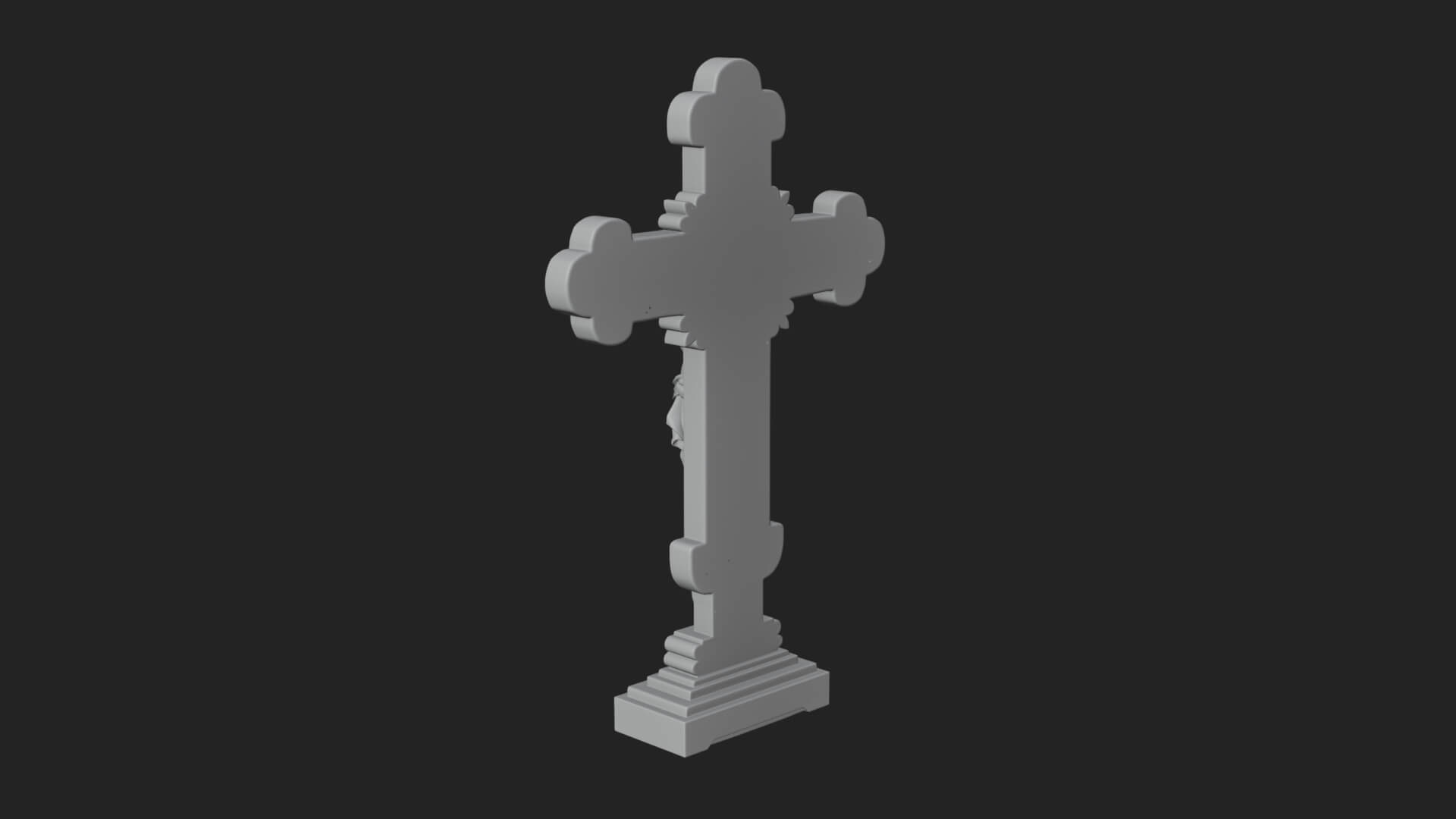Gemmed Crucifix Cross Model Design 8 3D Print Model 3D Model