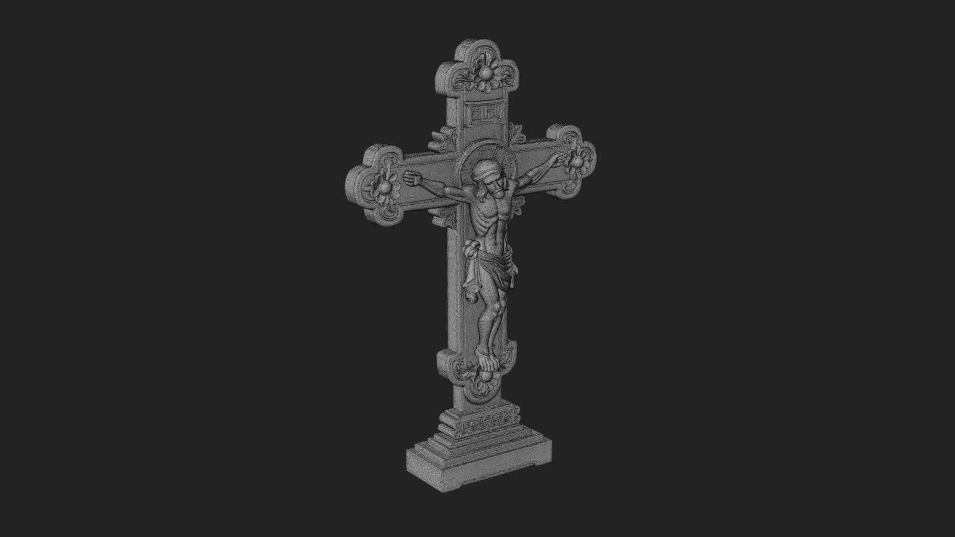 Gemmed Crucifix Cross Model Design 8 3D Print Model 3D Model