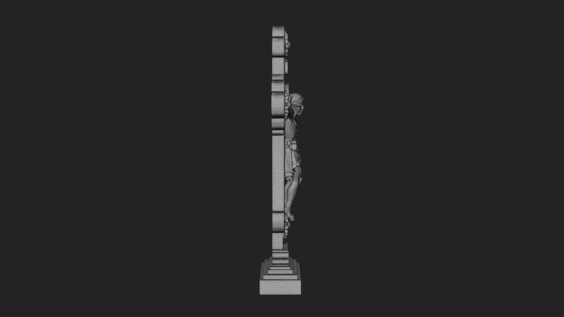 Gemmed Crucifix Cross Model Design 8 3D Print Model 3D Model