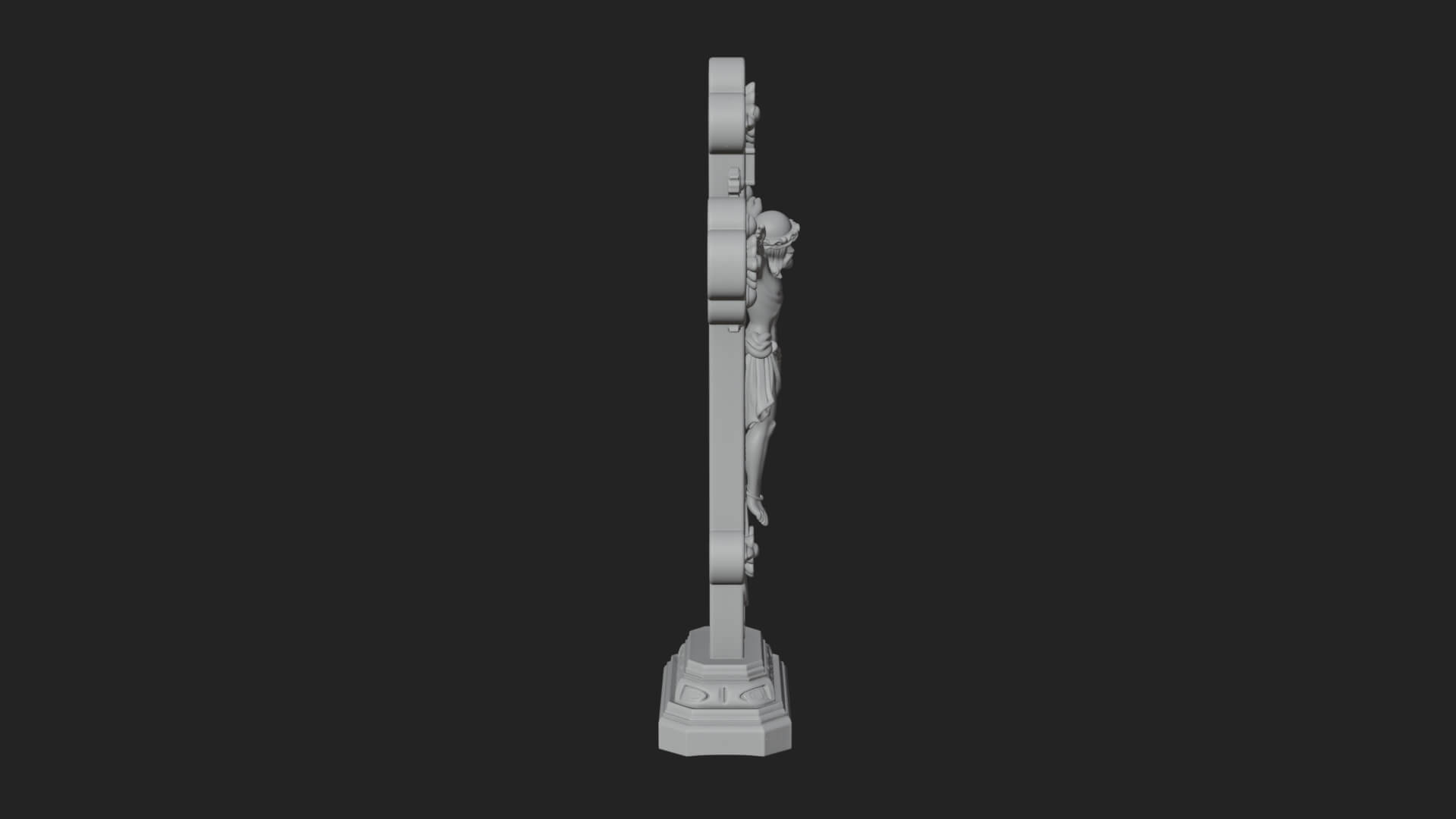 Gemmed Crucifix Cross Model Design 9 3D Print Model 3D Model
