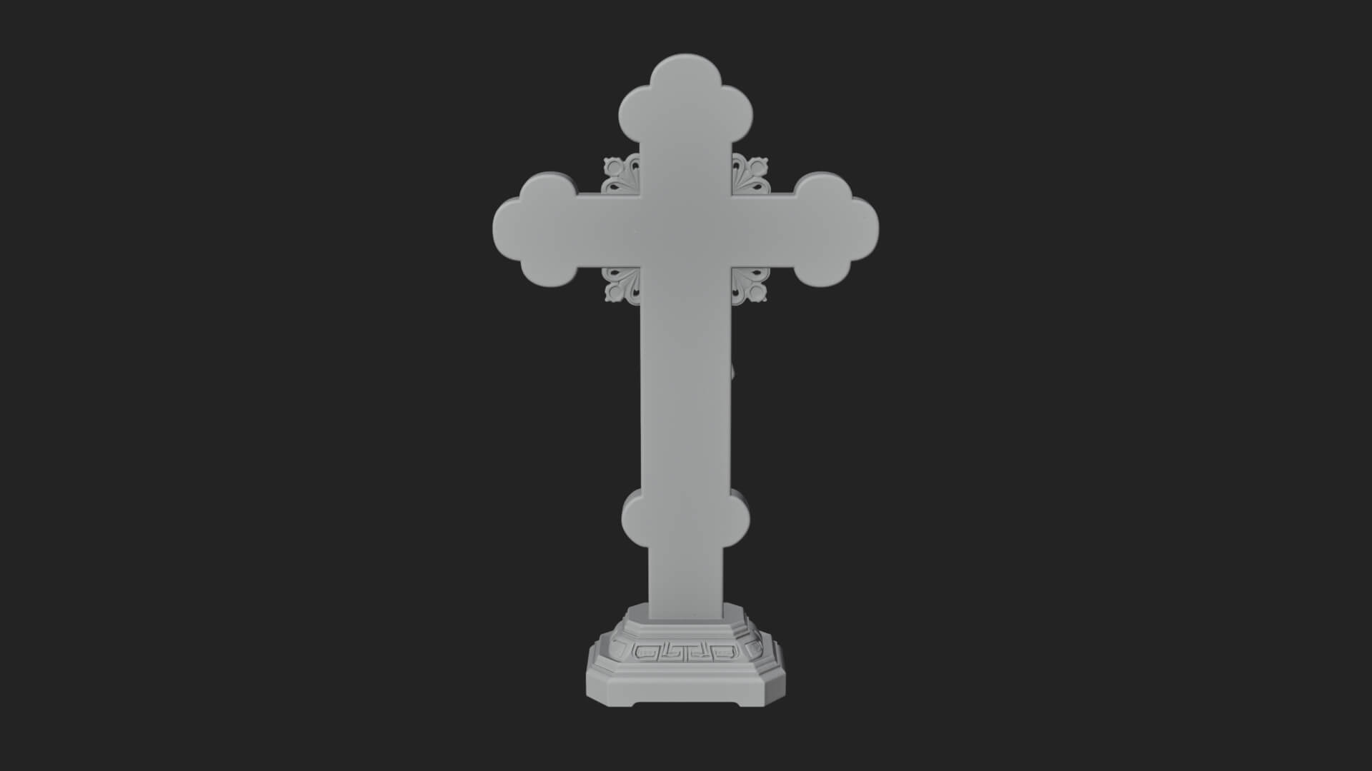 Gemmed Crucifix Cross Model Design 9 3D Print Model 3D Model
