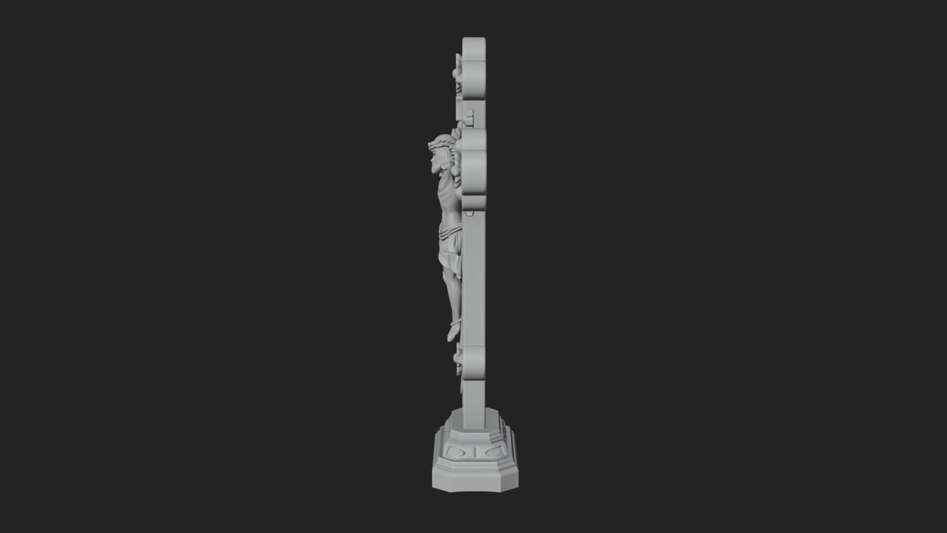 Gemmed Crucifix Cross Model Design 9 3D Print Model 3D Model