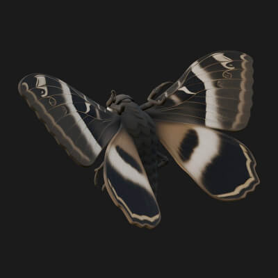 Giant Moth Statue Design 8 3D Print Model