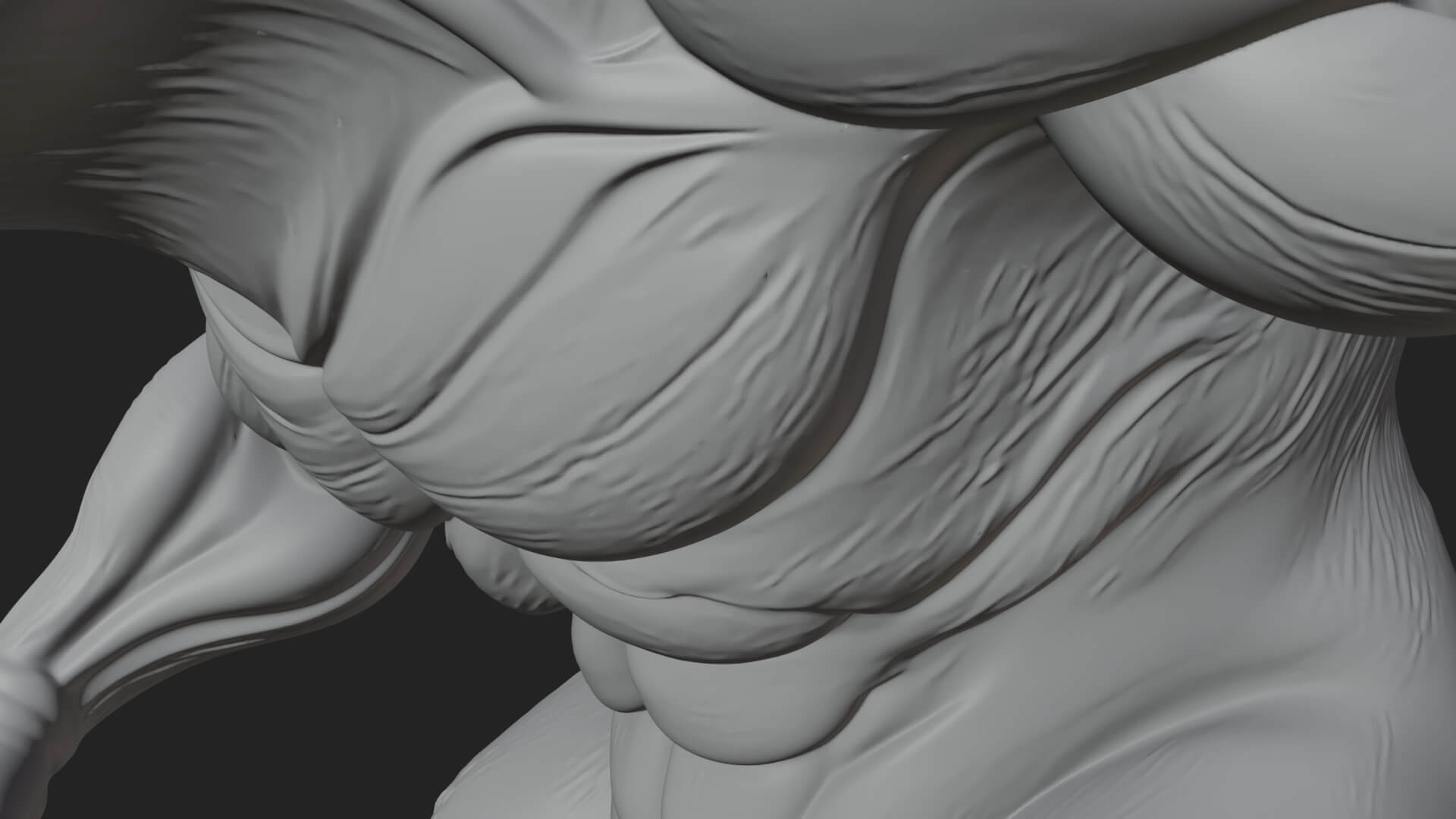 Giant Rat Beast Statue Design 1 3D Print Model 3D Model